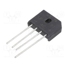 1 pcs x DC COMPONENTS - KBU8J - Bridge rectifier: single-phase, Urmax: 600V, If: 8A, Ifsm: 175A