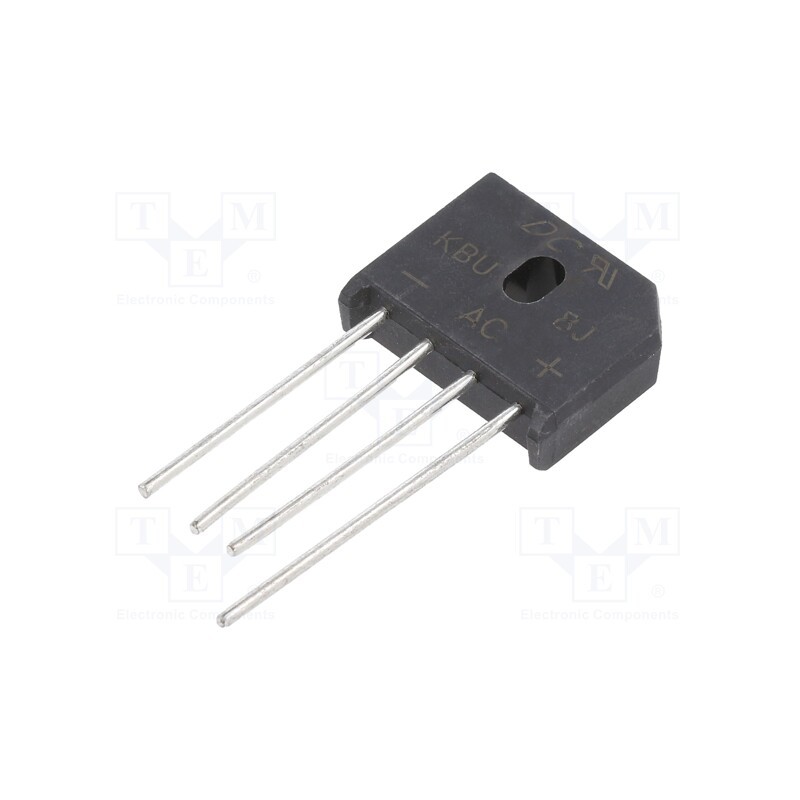 1 pcs x DC COMPONENTS - KBU8J - Bridge rectifier: single-phase, Urmax: 600V, If: 8A, Ifsm: 175A