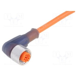 1 pcs x LUMBERG AUTOMATION - RKWT/LED A 4-3-06/2 M - Connection lead, M12, PIN: 3, straight, 2m, plug, 30VAC, 4A, -25÷80°C