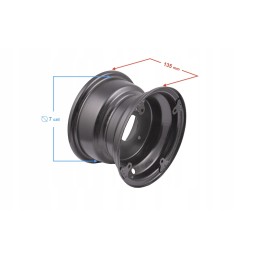 Rim front rear 7 inches atv quad 3 screws 125 9 125x