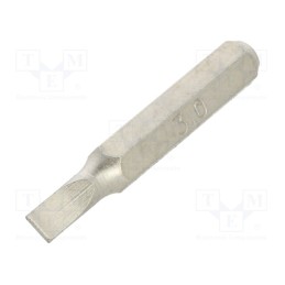 1 pcs x BETA - 12560007 - Screwdriver bit, slot, 3,0x0,5mm, Overall len: 27mm