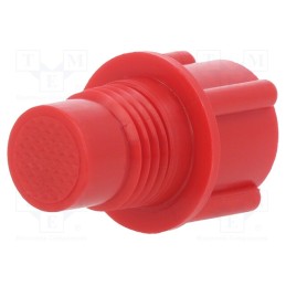 5 pcs x FISNAR - EA4P - Bottom cartridge cap, red, screwed rod, polyetylene