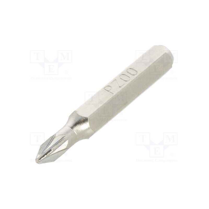1 pcs x BETA - 12560062 - Screwdriver bit, Pozidriv®, PZ00, Overall len: 27mm