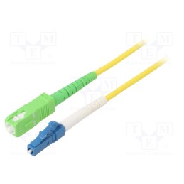 1 pcs x Goobay - 59653 - Fiber patch cord, OS2, LC/UPC,SC/APC, 15m, Optical fiber: 9/125um