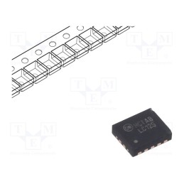 3 pcs x ONSEMI - 74LCX125BQX - IC: digital, buffer,non-inverting, Ch: 4, SMD, QFN14, LCX, 2÷3.6VDC