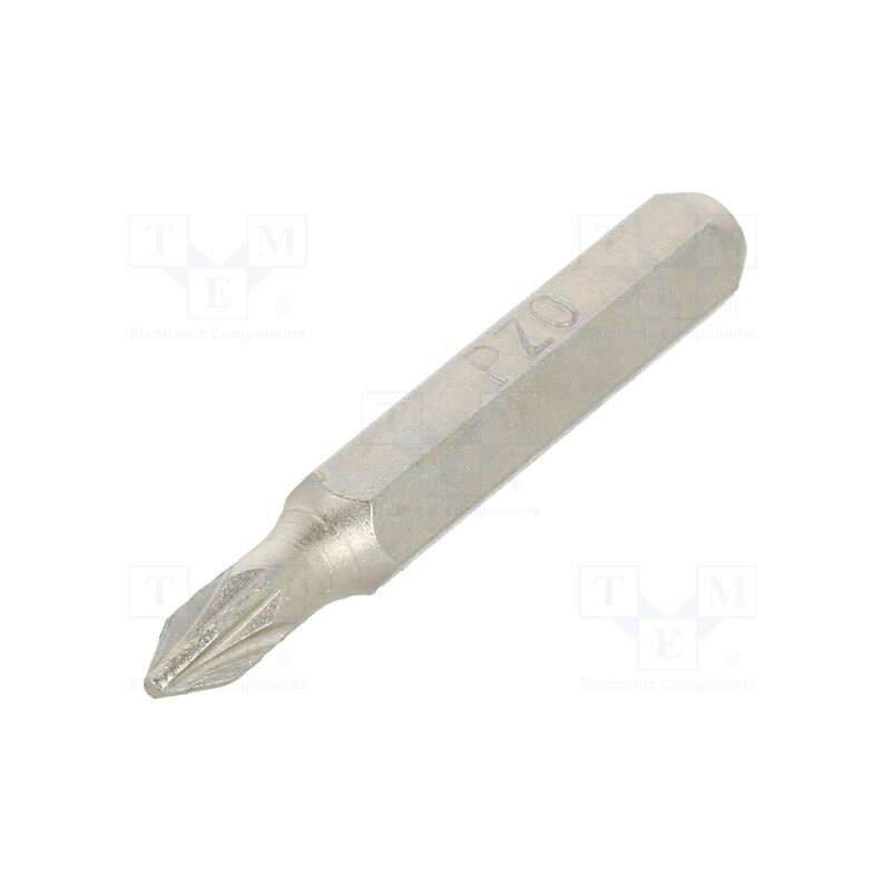 1 pcs x BETA - 12560063 - Screwdriver bit, Pozidriv®, PZ0, Overall len: 27mm