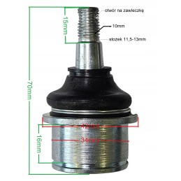 Front upper wishbone pin cf moto 500 600 800