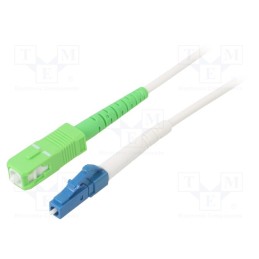 1 pcs x Goobay - 59612 - Fiber patch cord, OS2, LC/UPC,SC/APC, 10m, Optical fiber: 9/125um