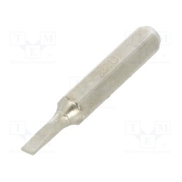 1 pcs x BETA - 12560005 - Screwdriver bit, slot, 2,0x0,4mm, Overall len: 27mm