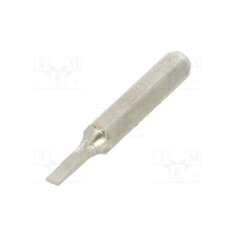 1 pcs x BETA - 12560005 - Screwdriver bit, slot, 2,0x0,4mm, Overall len: 27mm