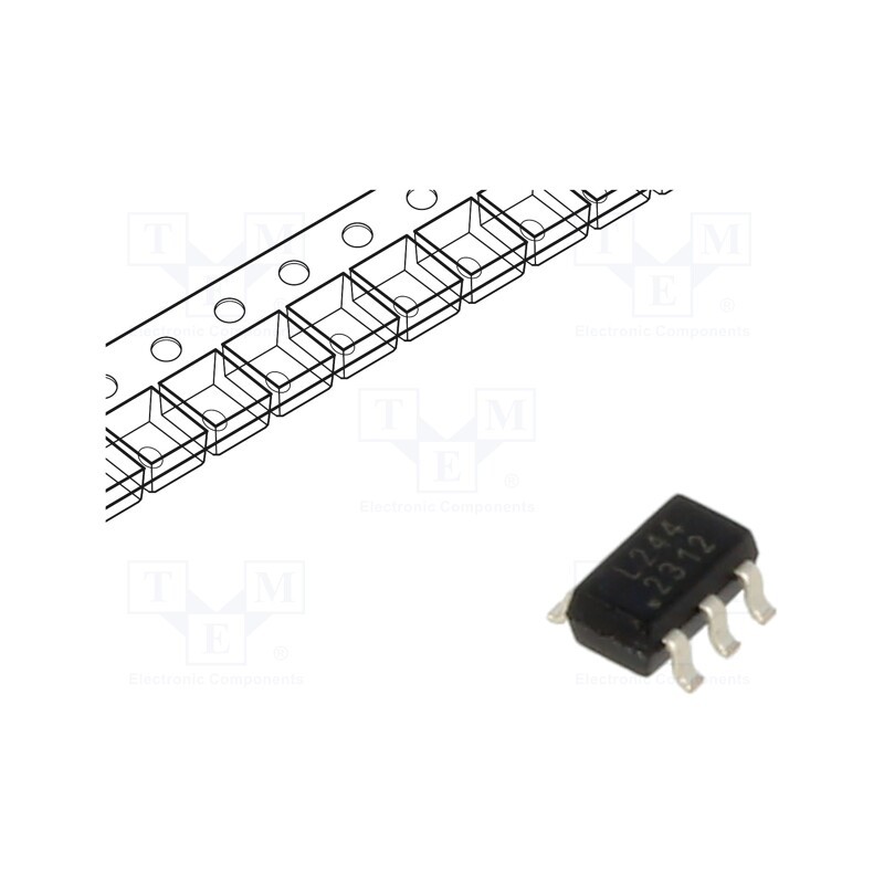 1 pcs x ONSEMI - CM1224-04SO - Diode: diode arrays, 6V, 0.225W, SOT23-6, Features: ESD protection