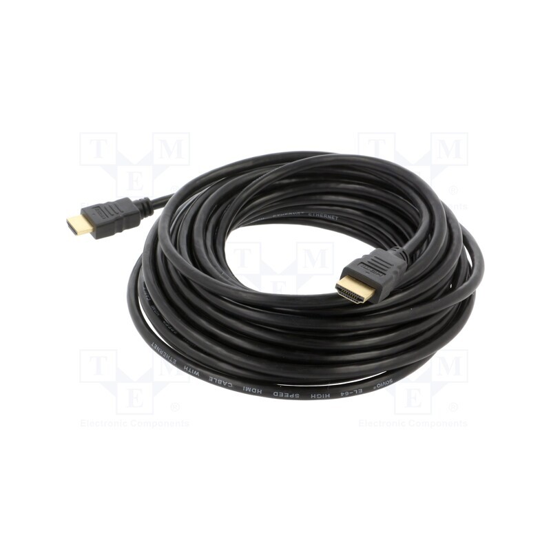 1 pcs x SAVIO - SAVKABELCL-34 - Cable, HDMI 1.4, HDMI plug,both sides, Len: 10m, black, 30AWG