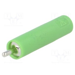 1 pcs x SCHu00dcTZINGER - LB 4-1.5 S NI / 5 / GN - Socket, 4mm banana, 20A, 1kV, 1kVAC, 29.5mm, green, nickel plated