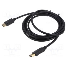 1 pcs x SAVIO - SAVKABELCL-137 - Cable, DisplayPort 1.2, DisplayPort plug,both sides, Len: 3m