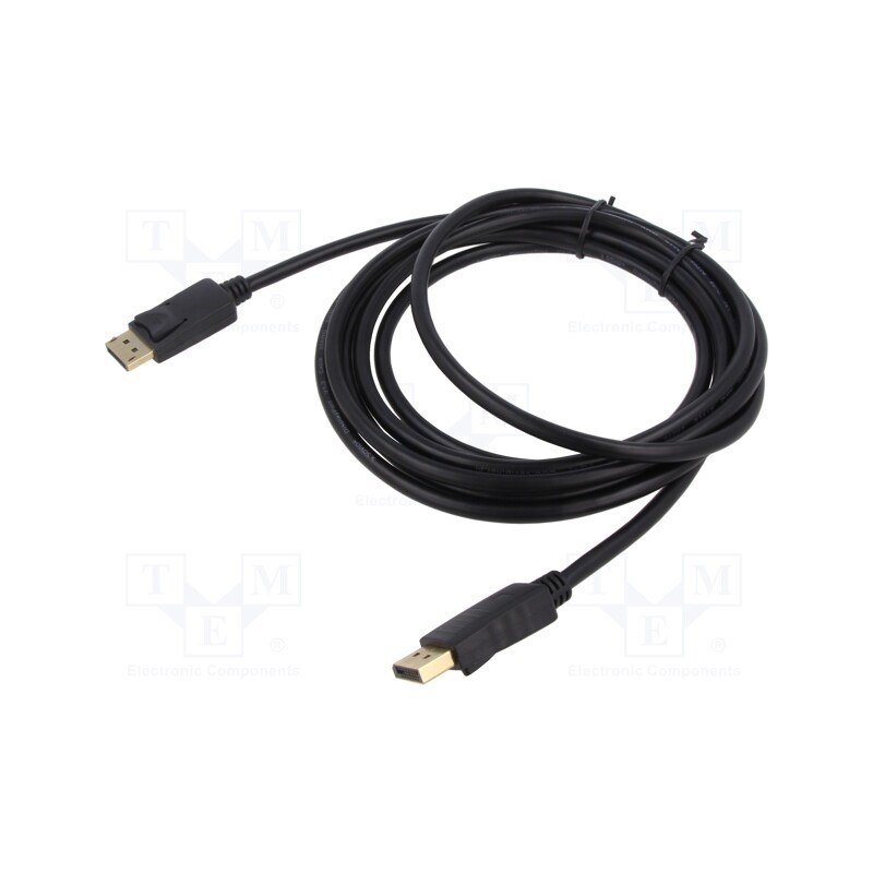 1 pcs x SAVIO - SAVKABELCL-137 - Cable, DisplayPort 1.2, DisplayPort plug,both sides, Len: 3m