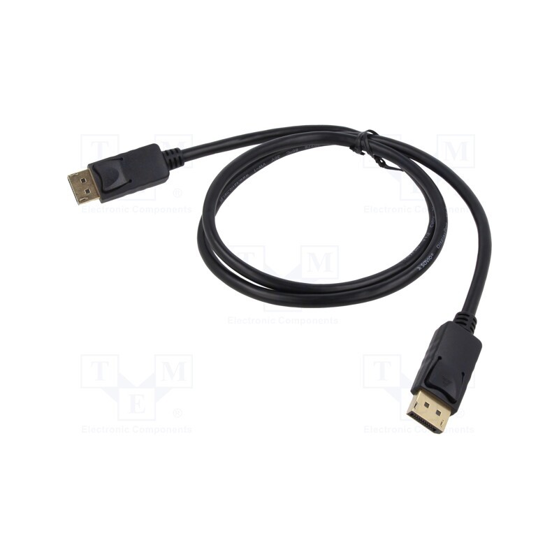1 pcs x SAVIO - SAVKABELCL-135 - Cable, DisplayPort 1.2, DisplayPort plug,both sides, Len: 1m