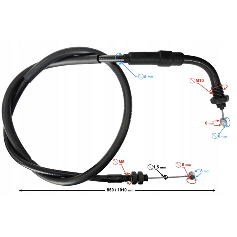 Voge 300ac throttle cable