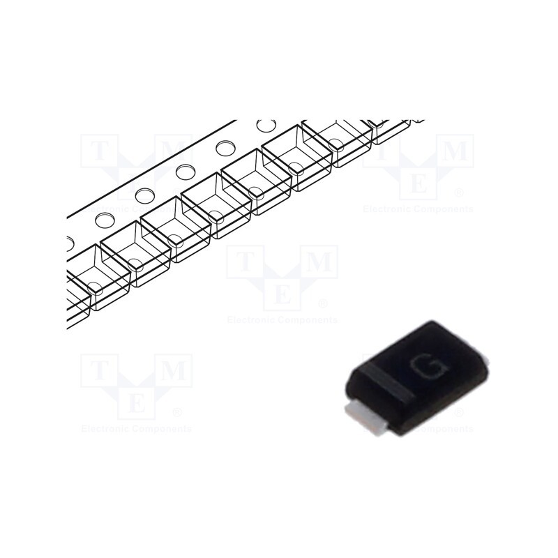 10 pcs x ROHM SEMICONDUCTOR - RB160VAM-40TR - Diode: Schottky rectifying, SMD, 40V, SOD323HE