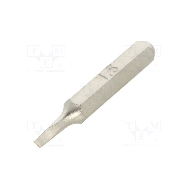 1 pcs x BETA - 12560003 - Screwdriver bit, slot, 1,5x0,3mm, Overall len: 27mm