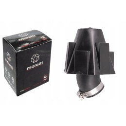 Air filter, sponge cone, 35mm, foldable, with cover