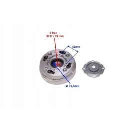 Complete clutch for the 139fmb ATV 110cc engine