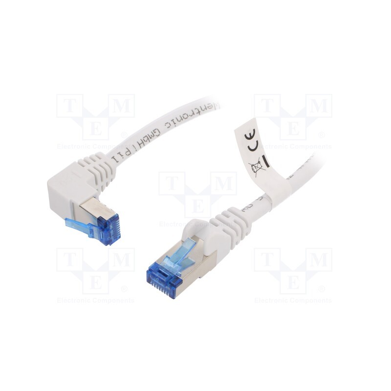 1 pcs x Goobay - 51566 - Patch cord, S/FTP, 6a, stranded, Cu, LSZH, white, 3m, 27AWG, -20÷65°C