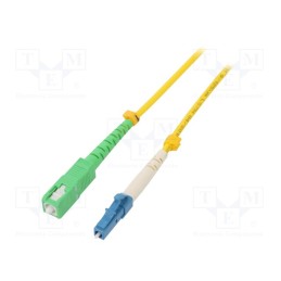 1 pcs x QOLTEC - 54334 - Fiber patch cord, LC/UPC,SC/APC, 5m, Optical fiber: 9/125um, LSZH