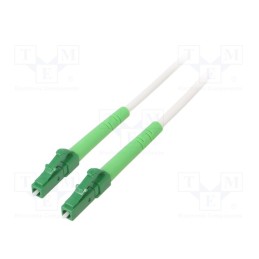 1 pcs x Goobay - 59588 - Fiber patch cord, OS2, LC/APC,both sides, 10m, LSZH, white