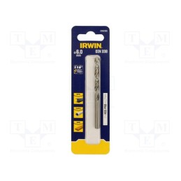 1 pcs x IRWIN - 10502389 - Drill bit, for metal, Ø: 6mm, L: 93mm, Working part len: 57mm