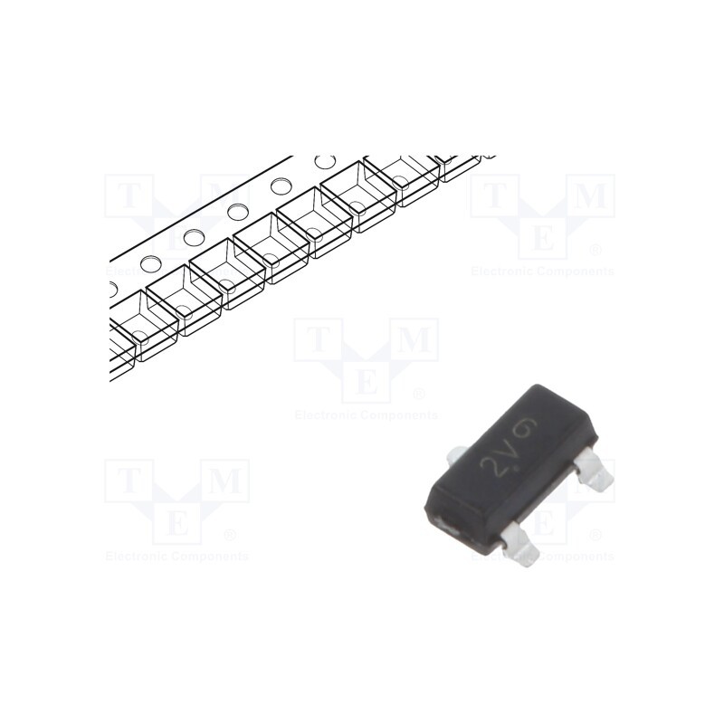 25 pcs x ONSEMI - MMBTA64LT1G - Transistor: PNP, bipolar, Darlington, 30V, 0.5A, 0.225W, SOT23