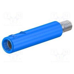 1 pcs x STu00c4UBLI - 23.1033-23 - Socket, 4mm banana, 32A, blue, nickel plated, screw, insulated