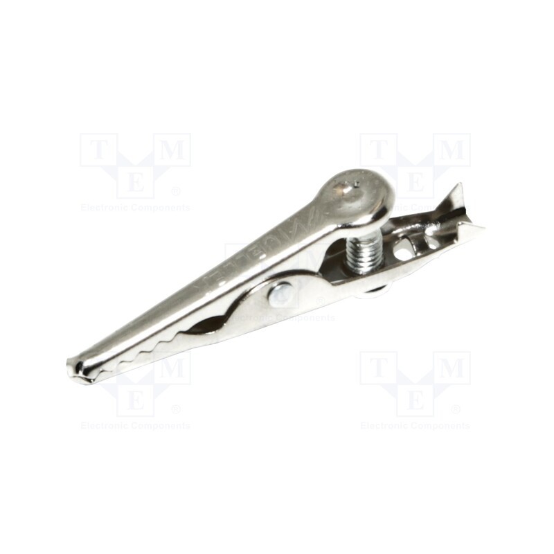 1 pcs x MUELLER ELECTRIC - BU-70S - Crocodile clip, 5A, Grip capac: max.7.9mm, Overall len: 42.86mm