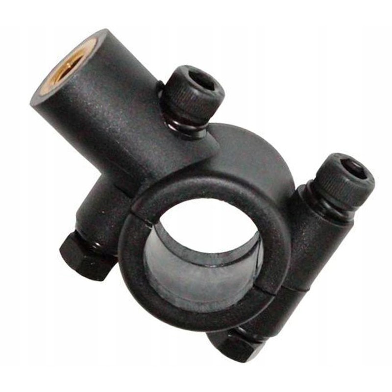 Mirror mounting bracket, black, right thread, 10mm