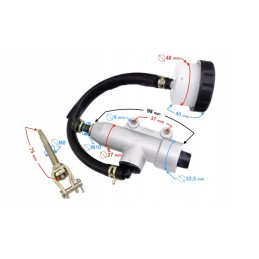 Rear brake master cylinder for ATV