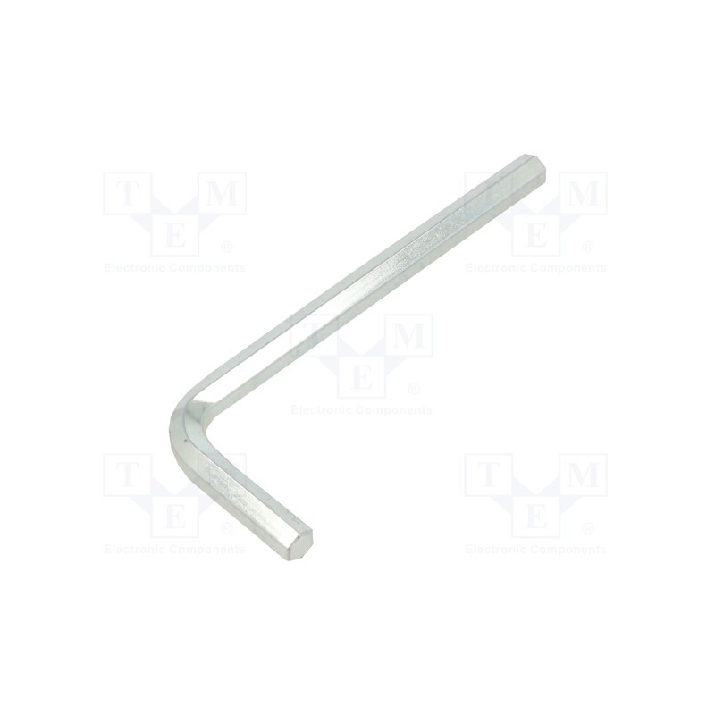 1 pcs x BM GROUP - 16207 - Wrench, hex key, HEX 6mm, Overall len: 90mm, Chrom-vanadium steel