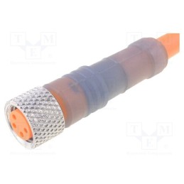 1 pcs x LUMBERG AUTOMATION - RKMV 4-07/20 M - Connection lead, M8, PIN: 4, straight, 20m, plug, 60VAC, 4A, -25÷80°C