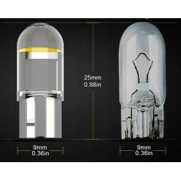LED bulb w5w crystal t10 sphere cob 10 pcs