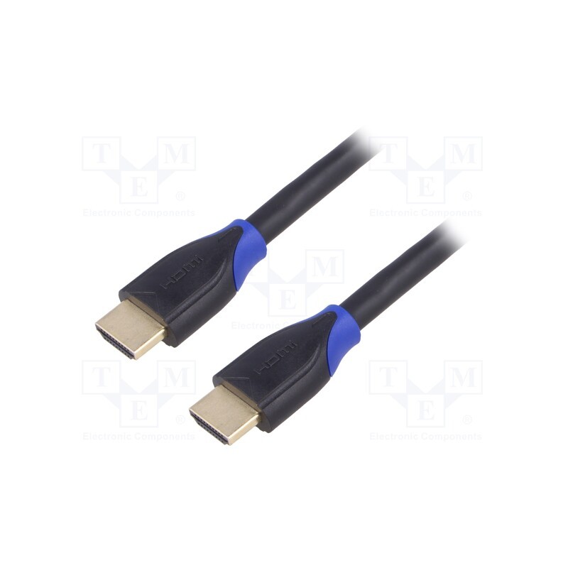 1 pcs x LOGILINK - CH0065 - Cable, HDMI 2.0, HDMI plug,both sides, 7.5m, black