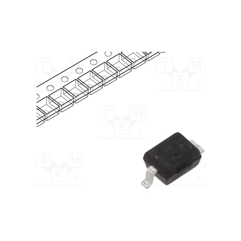 5 pcs x VISHAY - SD103AWS-E3-08 - Diode: Schottky switching, SMD, 40V, 0.35A, 10ns, SOD323,