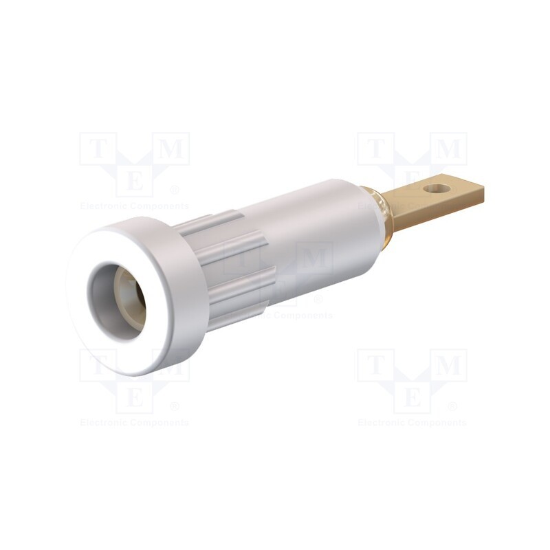 1 pcs x STu00c4UBLI - 23.1011-29 - Socket, 2mm banana, 10A, Overall len: 23mm, white, insulated, 60VDC