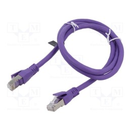 1 pcs x VENTION - IBMVF - Patch cord, S/FTP, 6a, stranded, OFC, PVC, violet, 1m, 26AWG