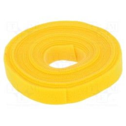 1 rol x LOGILINK - KAB0051 - Hook and loop fastener, L: 4m, W: 16mm, yellow, reel