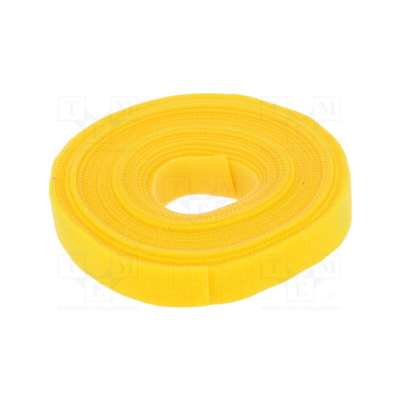1 rol x LOGILINK - KAB0051 - Hook and loop fastener, L: 4m, W: 16mm, yellow, reel