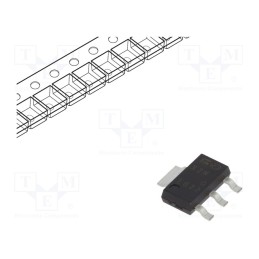 3 pcs x STMicroelectronics - X0202NN 5BA4 - Thyristor, 800V, Ifmax: 1.25A, 0.8A, Igt: 200uA, SOT223, SMD