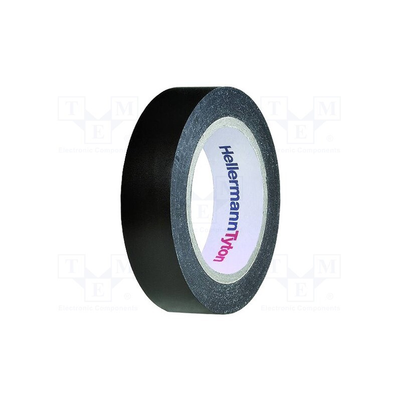 5 rol x HELLERMANNTYTON - 710-00104 HELATAPE FLEX15 - Tape: electrical insulating, W: 15mm, L: 10m, Thk: 150um, black, 220%