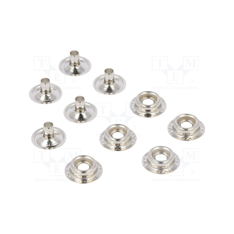 1 set x ANTISTAT - 067-1006 - Male press stud, ESD, 5pcs, Application: designed for ESD mats
