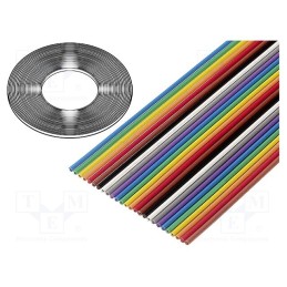 1 rol x 3M - 3811/20 (100FT) - Wire: ribbon, 20x26AWG, 1.27mm, stranded, Cu, unshielded, PVC, 50V