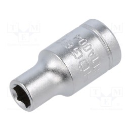 1 pcs x Hu00d6GERT TECHNIK - HT1A004 - Socket, 6-angles,socket spanner, HEX 5mm, 1/4'