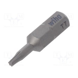 1 pcs x WIHA - 1713 - Screwdriver bit, Torx®, TX07, Overall len: 25mm, STANDARD