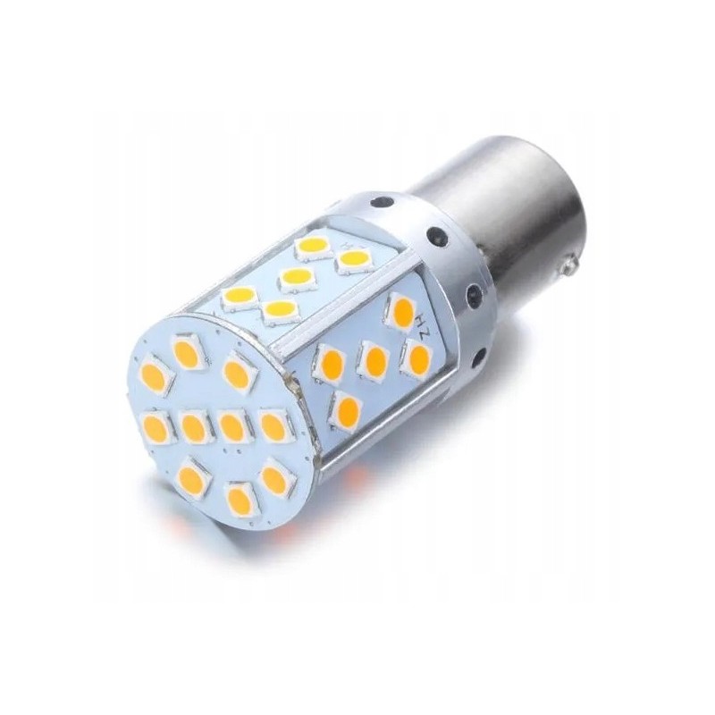 35 LED PY21W bulb, orange smd bau15s